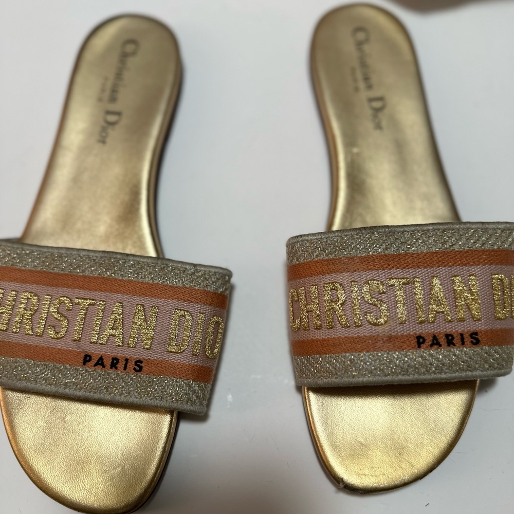 Dior Canvas Graphic Print Slides - image 3